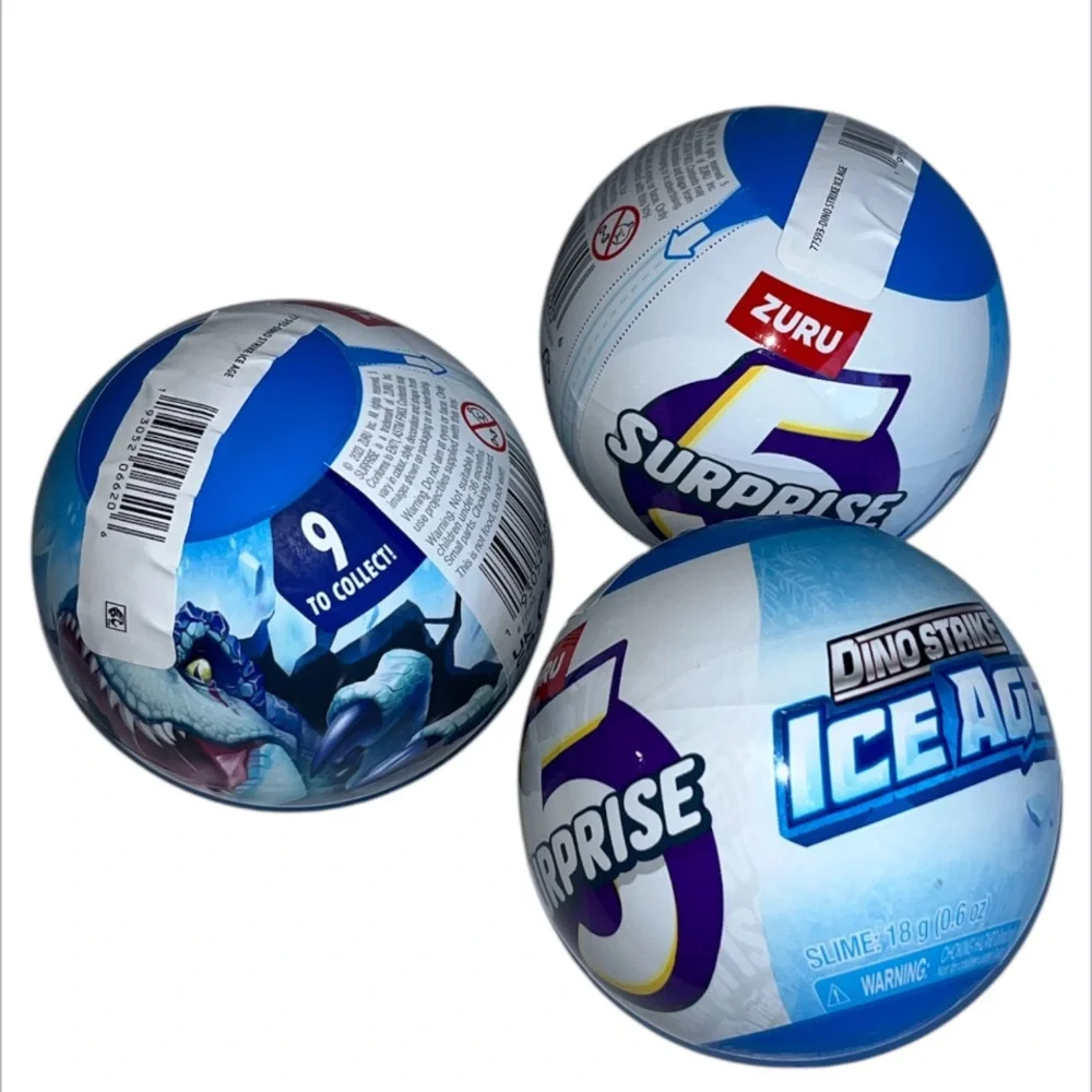 Set3-Zuru Dino Strike Ice Age Surprise Balls